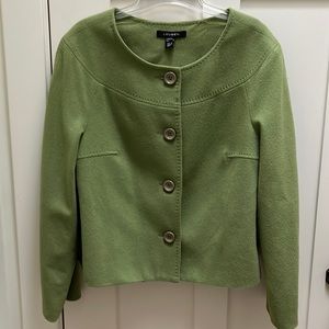 EUC Louben Cashmere Blend Button Coat Size 12